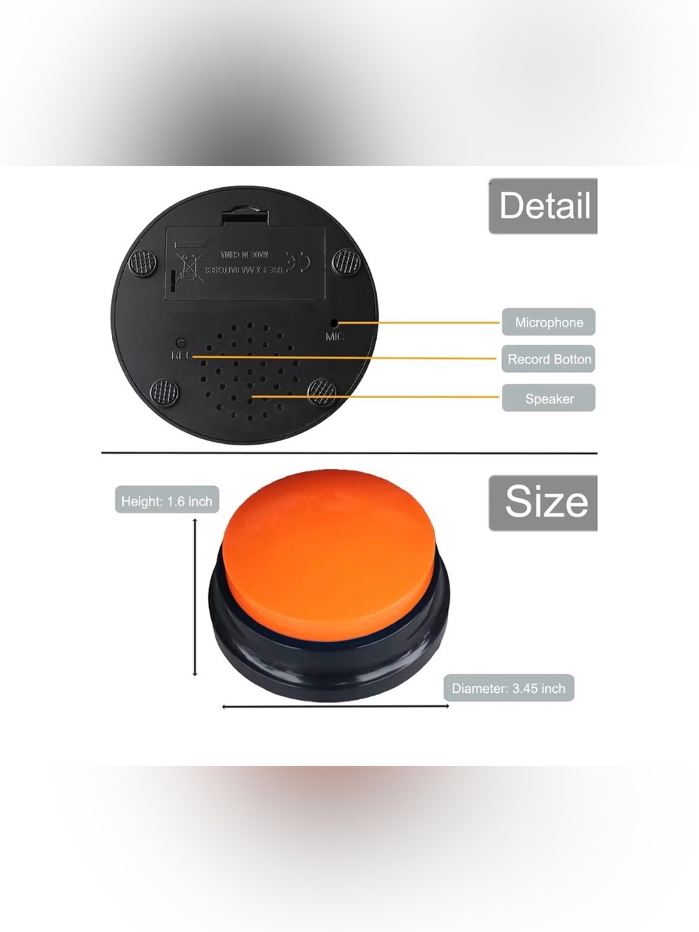 Voice Recording Button ~ record up to 30 seconds New - Picture 2 of 6
